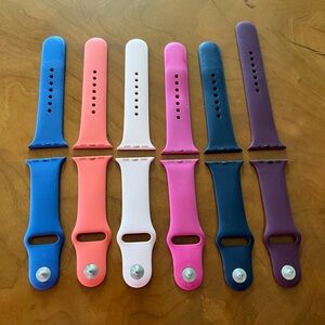 Colorful Silicone Apple Watch Bands for Electronics Wearables
